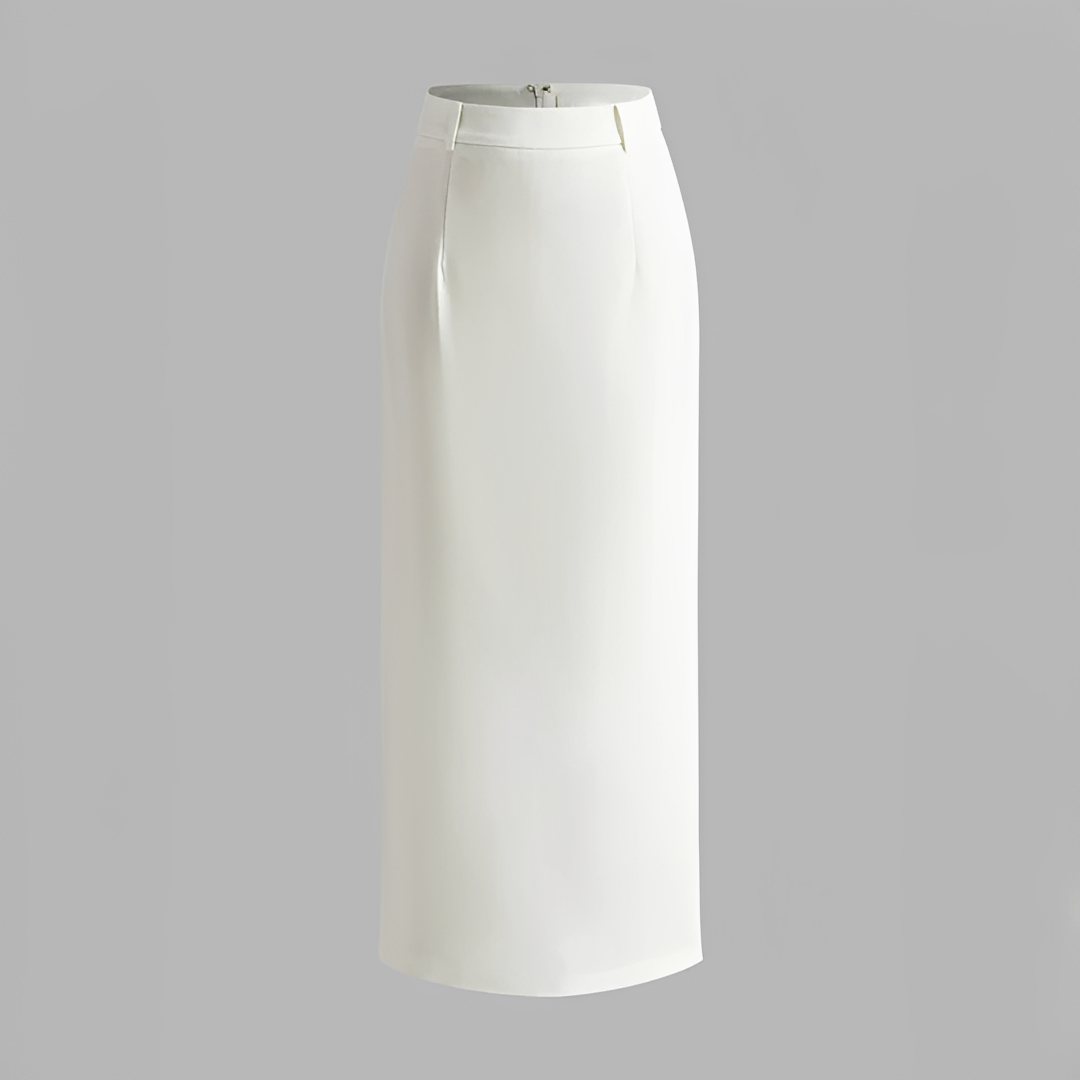 Alita - Elegante falda maxi con abertura trasera