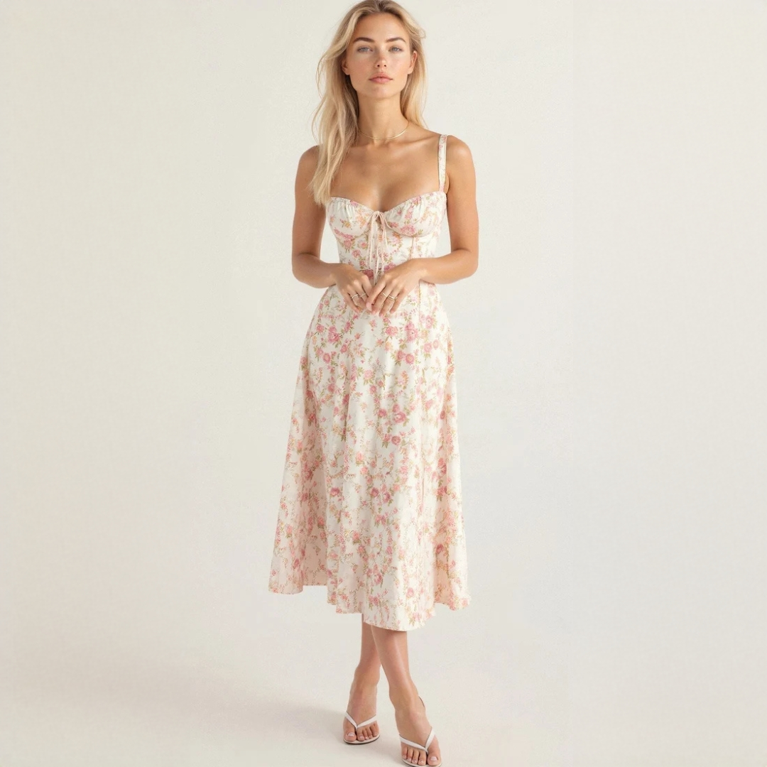 Liana - Vestido midi refinado