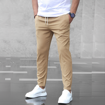 Aljure - Pantalones casuales de corte slim para hombres