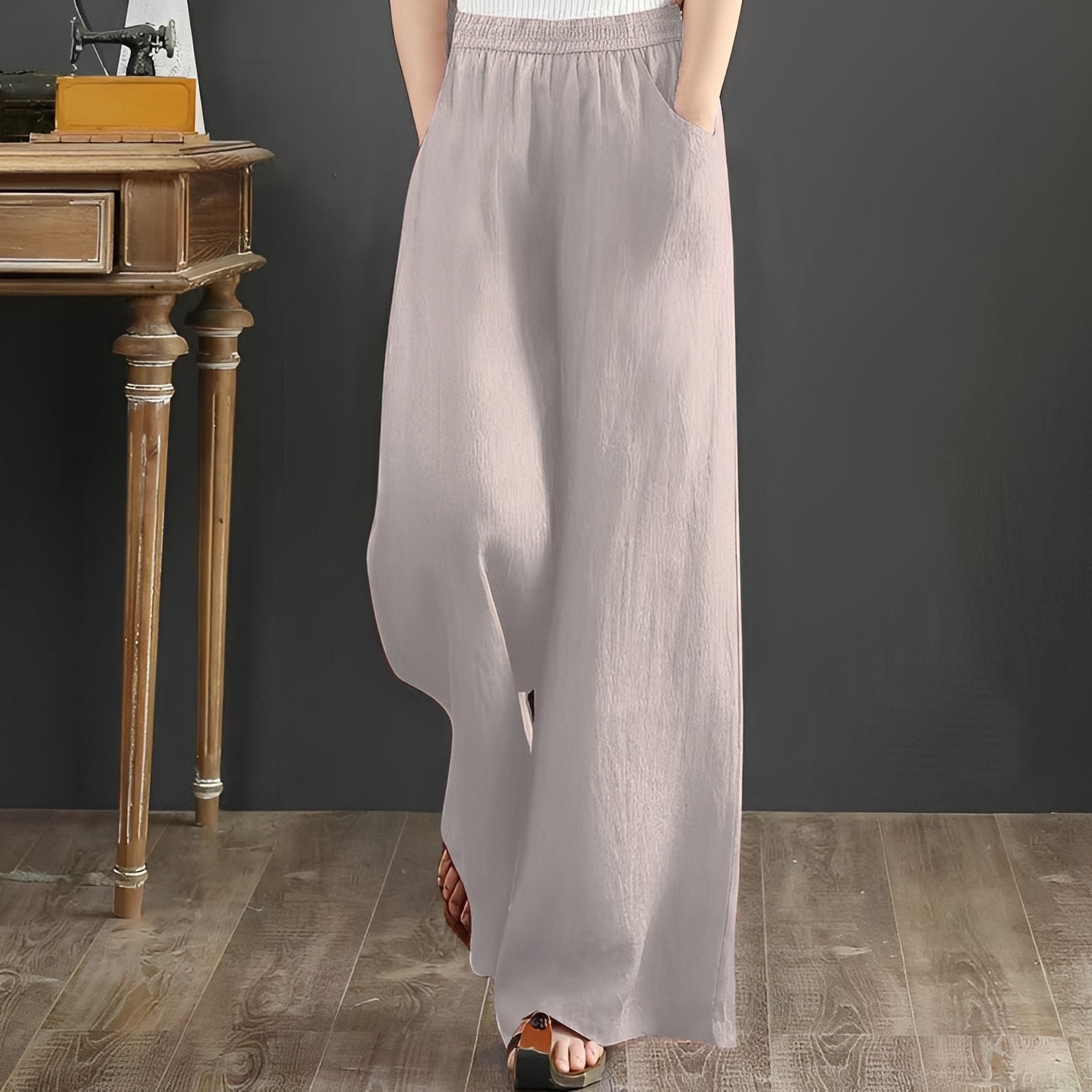 Dorothy - Pantalones cómodos de pierna ancha para damas