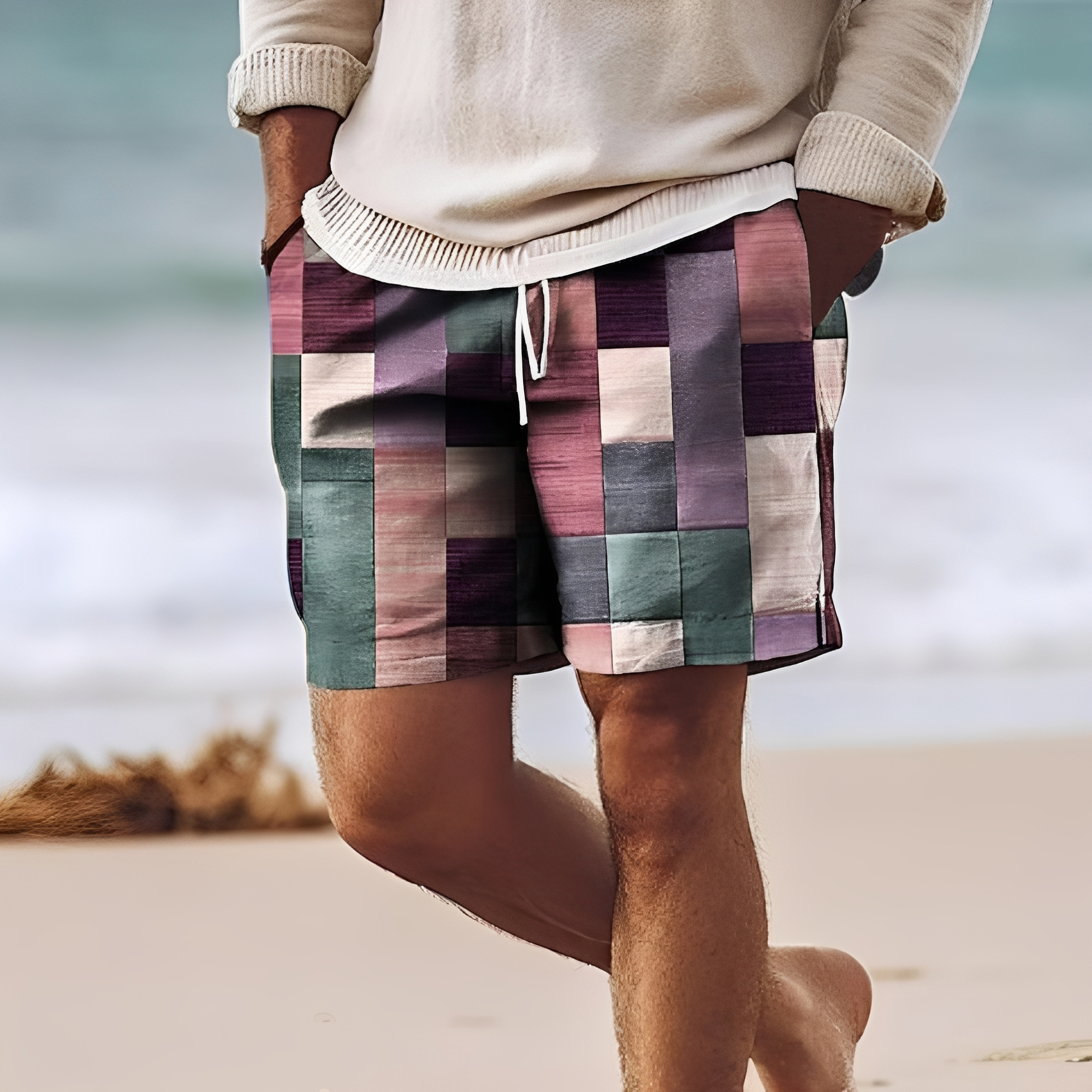 Aidan - Pantalones Cortos de Playa Elegantes