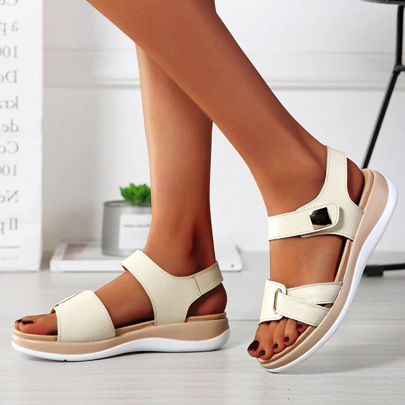 Dominika – Sandalias ortopédicas planas y elegantes