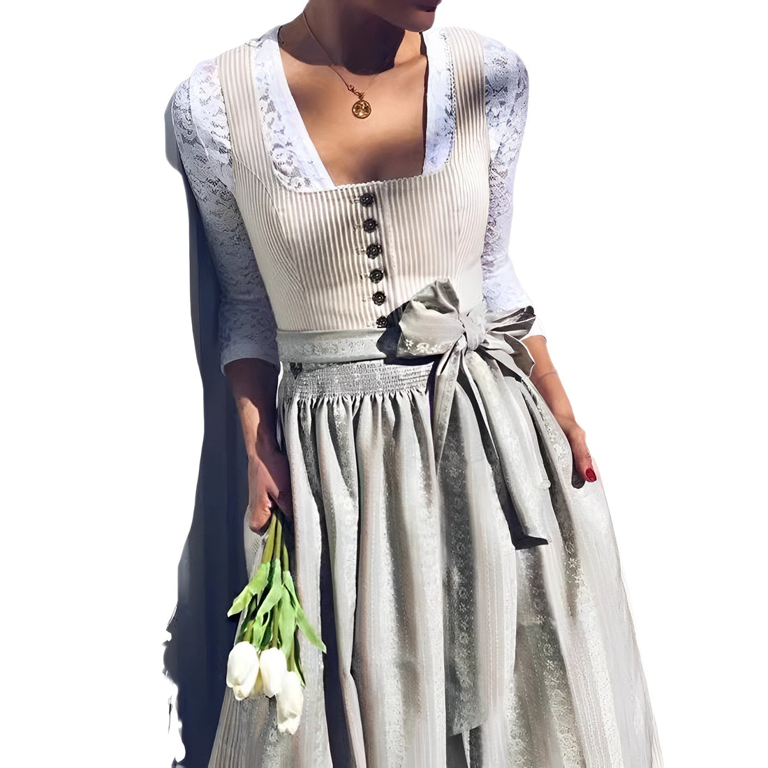 Eleanore - Dirndl sofisticado y moderno (Forro no incluido)