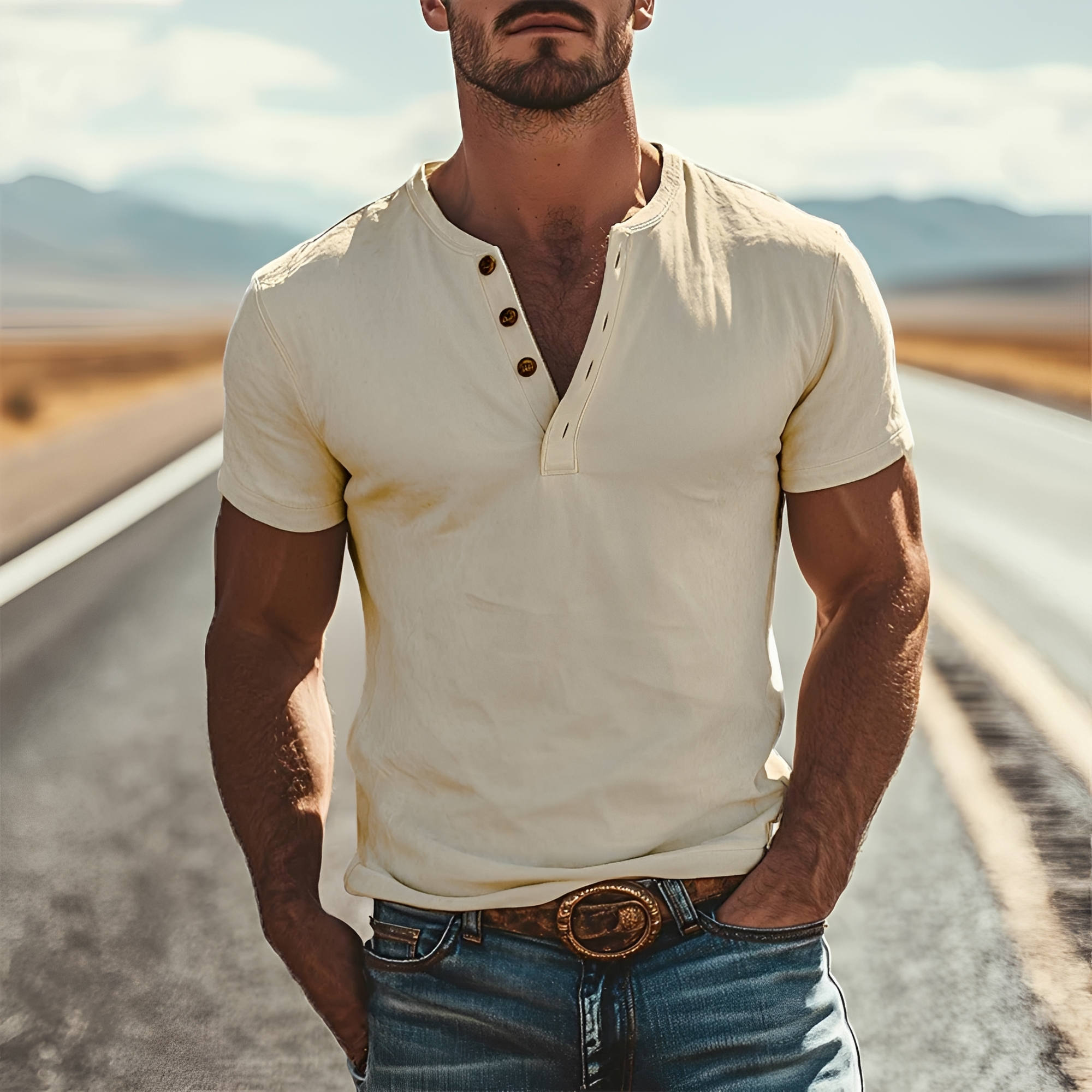 Daniel - Camisa Clásica de Manga Corta