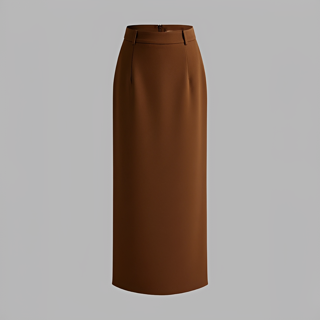 Alita - Elegante falda maxi con abertura trasera