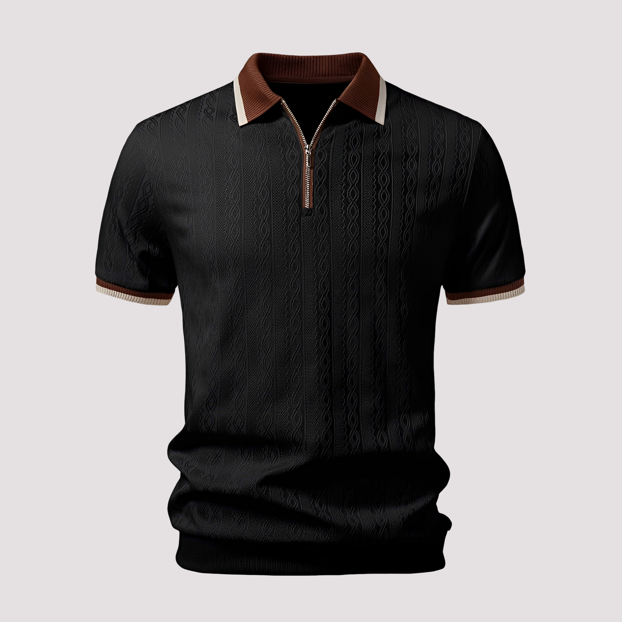 Bryn - Polo con Cremallera Estiloso