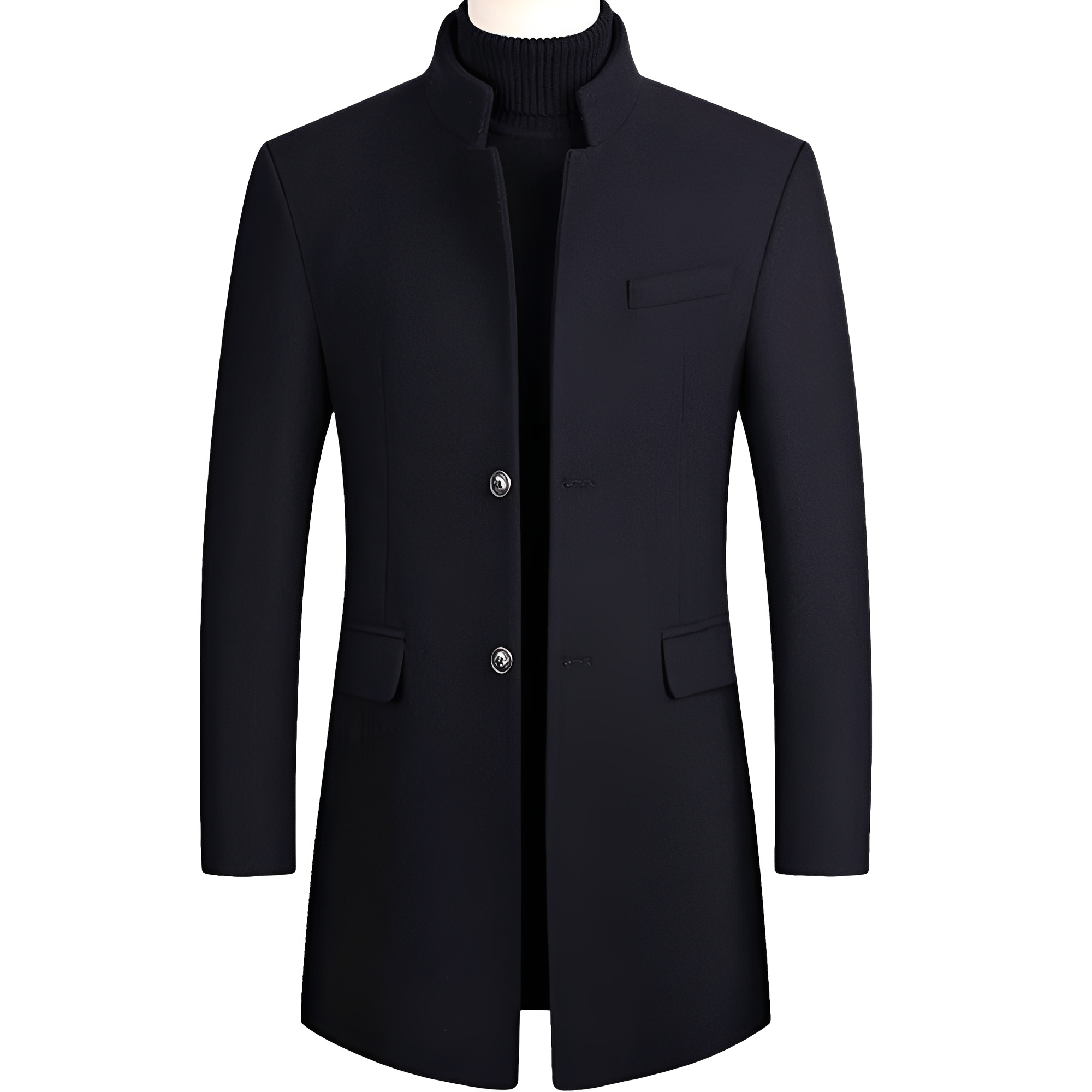 Andre - Abrigo elegante con cuello alto para hombres