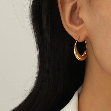 Zeinab – Aretes de aro dorados