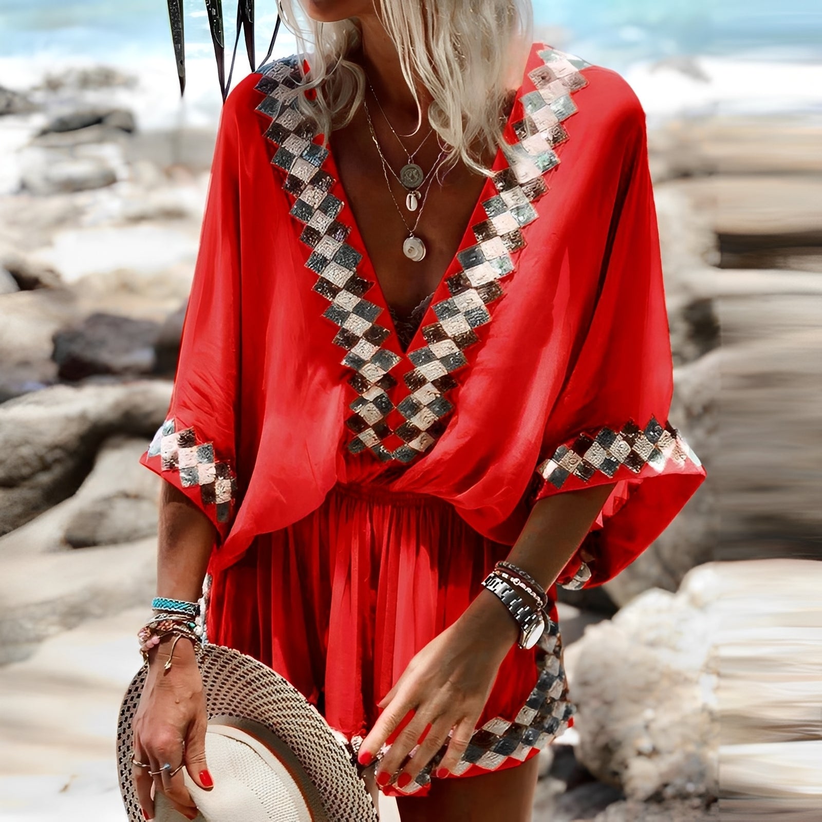 Jenn - Romper Bohemio Elegante