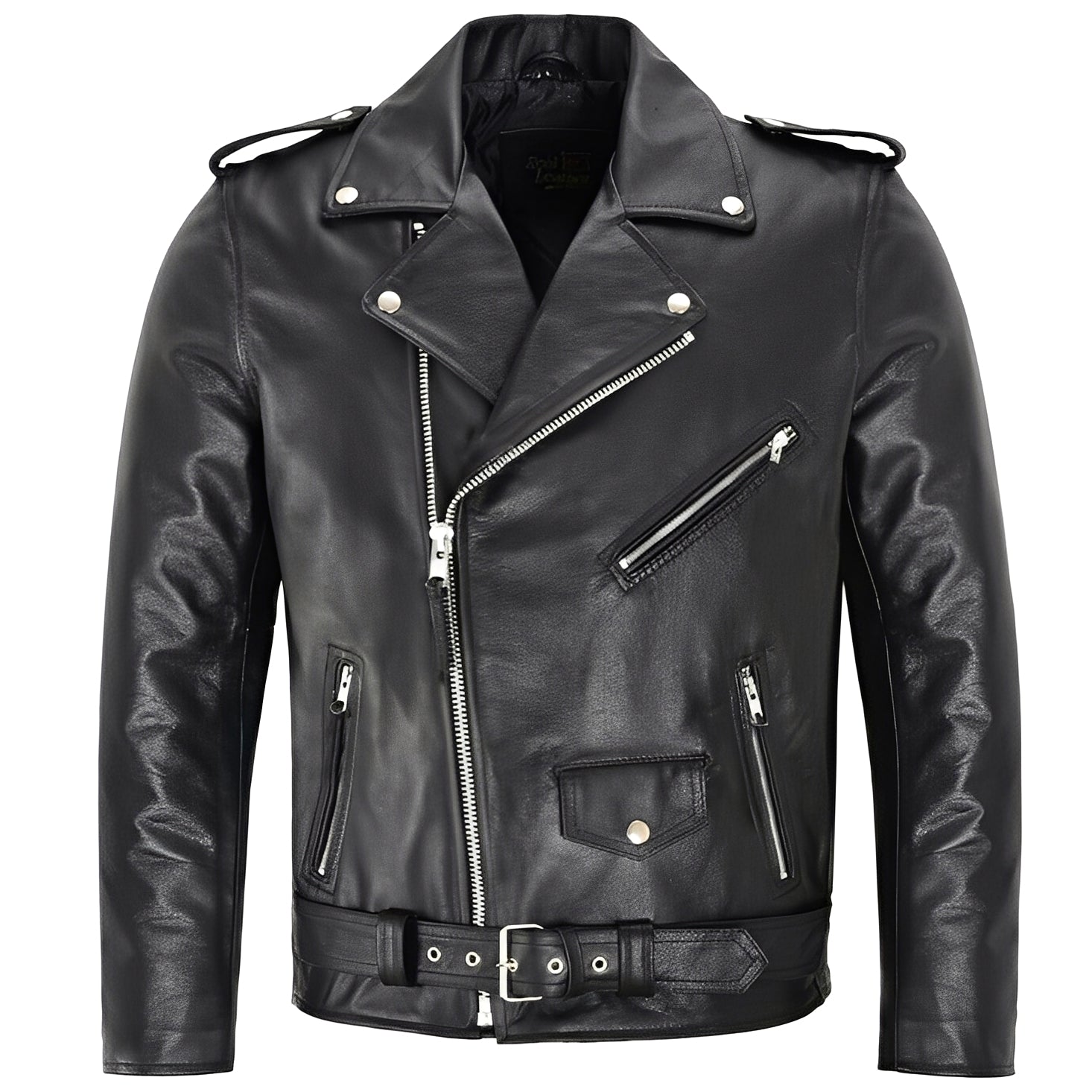 Daniel - Chaqueta Biker de Cuero Elegante para Hombres