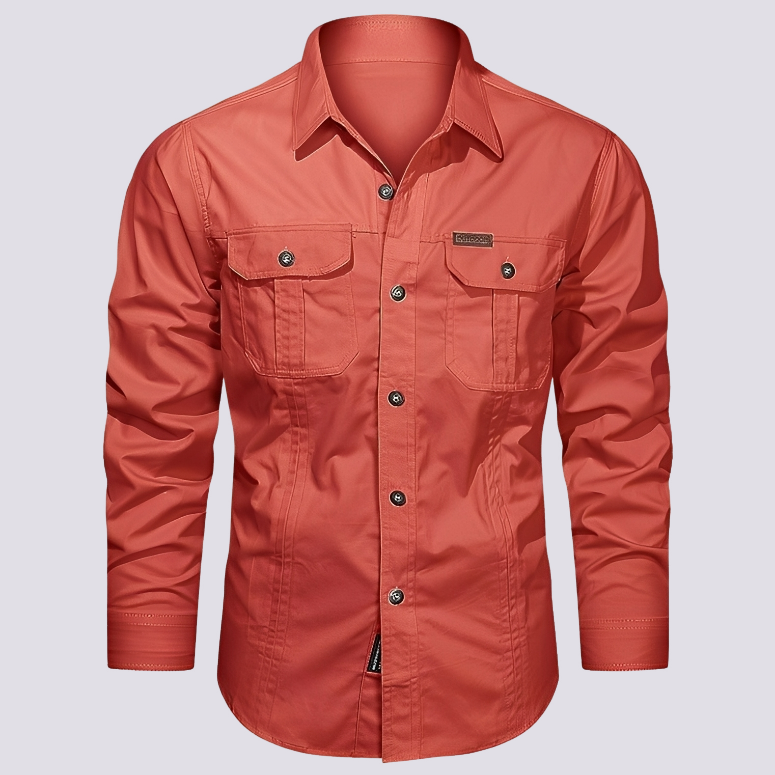 Franklin - Camisa Casual de Manga Larga