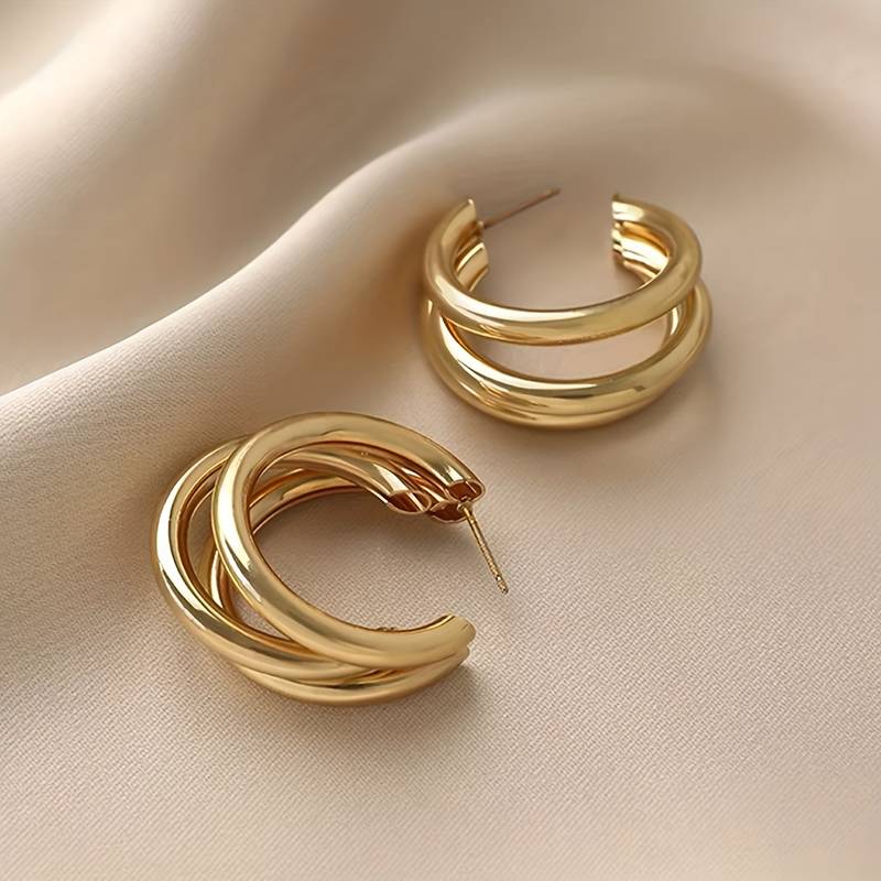 Aro triple - 3 aros dorados