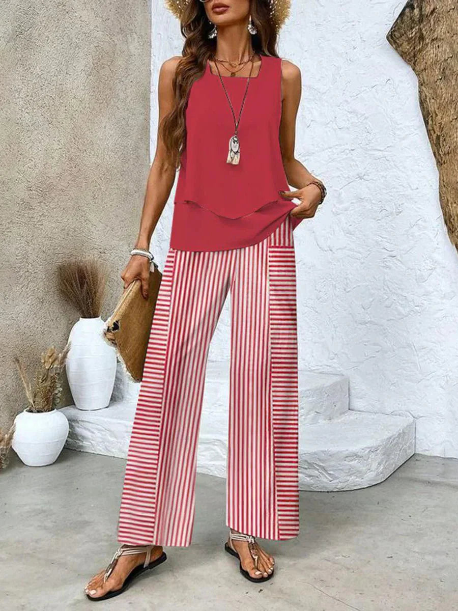 Abigail- Conjunto elegante de dos piezas para mujer