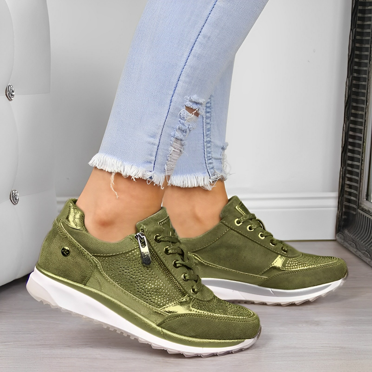 Pro Shoes – Zapatillas Ortopédicas de Soporte con Cremallera