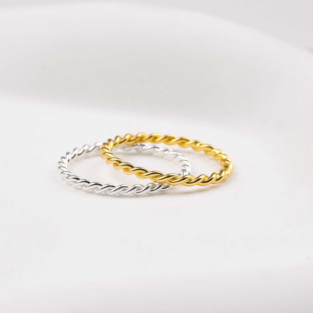 Manon – Anillo trenzado apilable