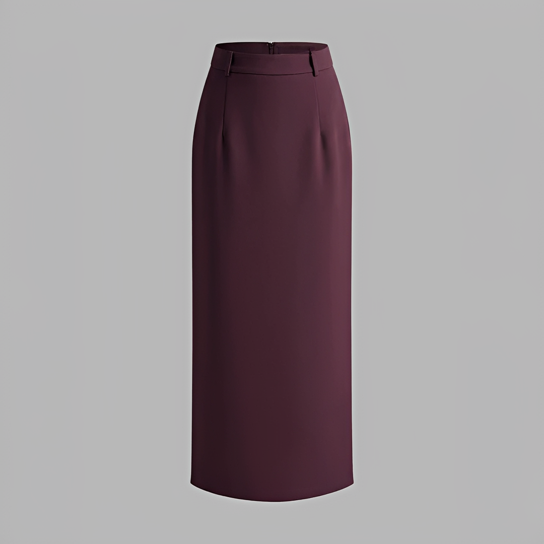 Alita - Elegante falda maxi con abertura trasera