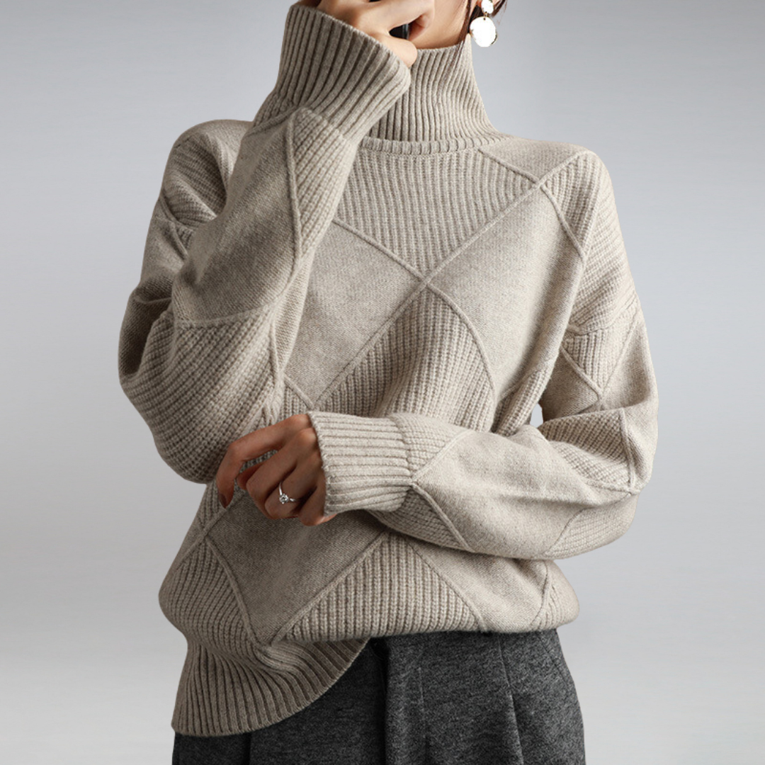 Camille - Suéter de cuello alto para mujeres