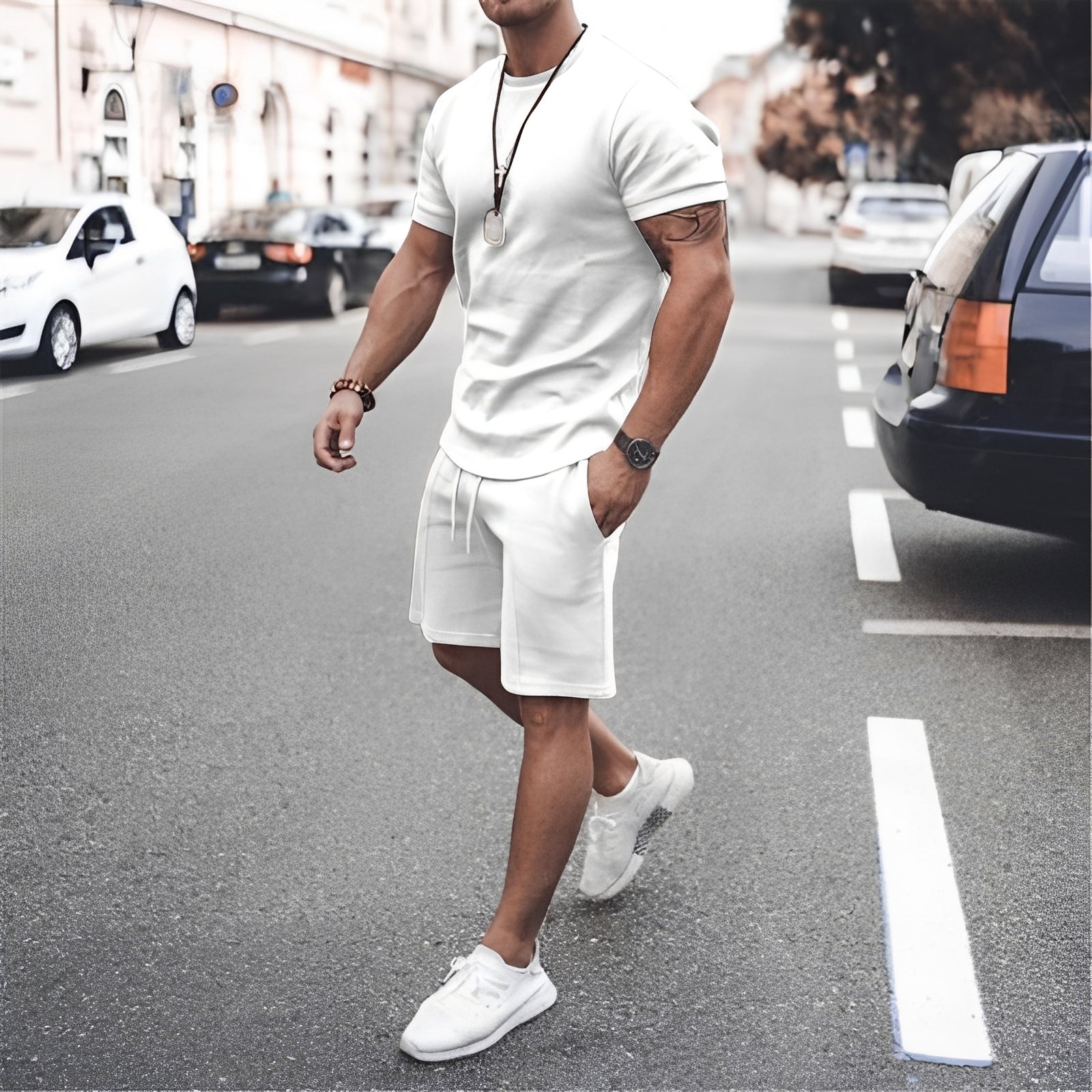 Stevie - Conjunto de Dos Piezas Hombre - para Ropa de Ocio Casual