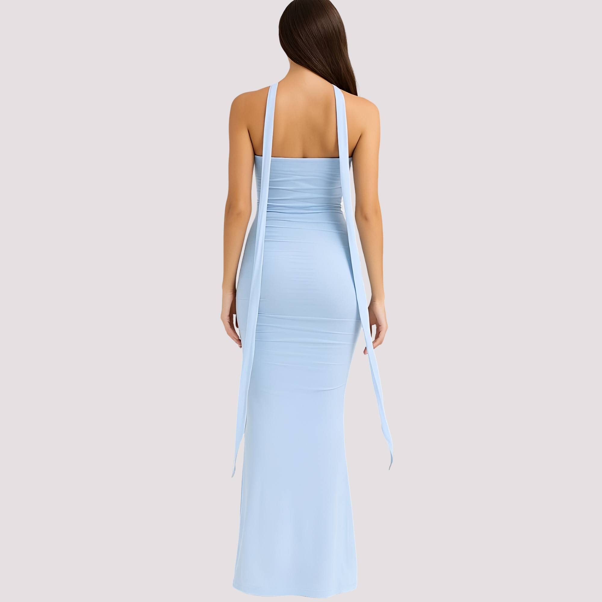 Antonia - Vestido Elegante Ajustado con Gargantilla
