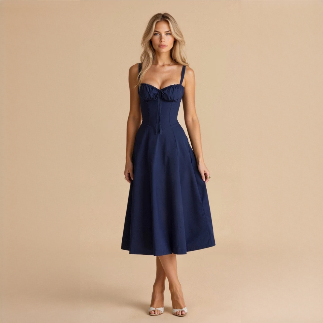 Liana - Vestido midi refinado