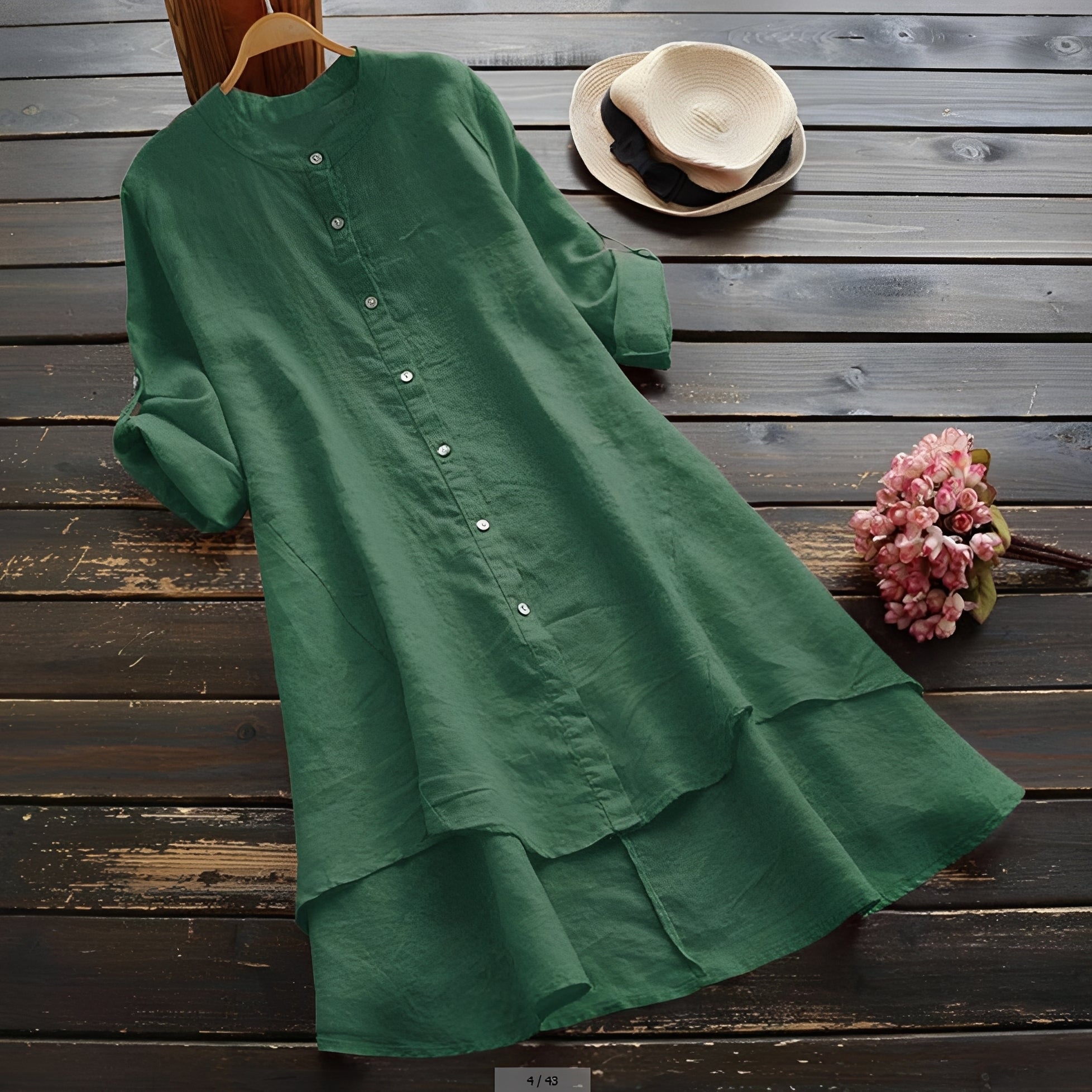 Mildred - Vestido Elegante con Botones