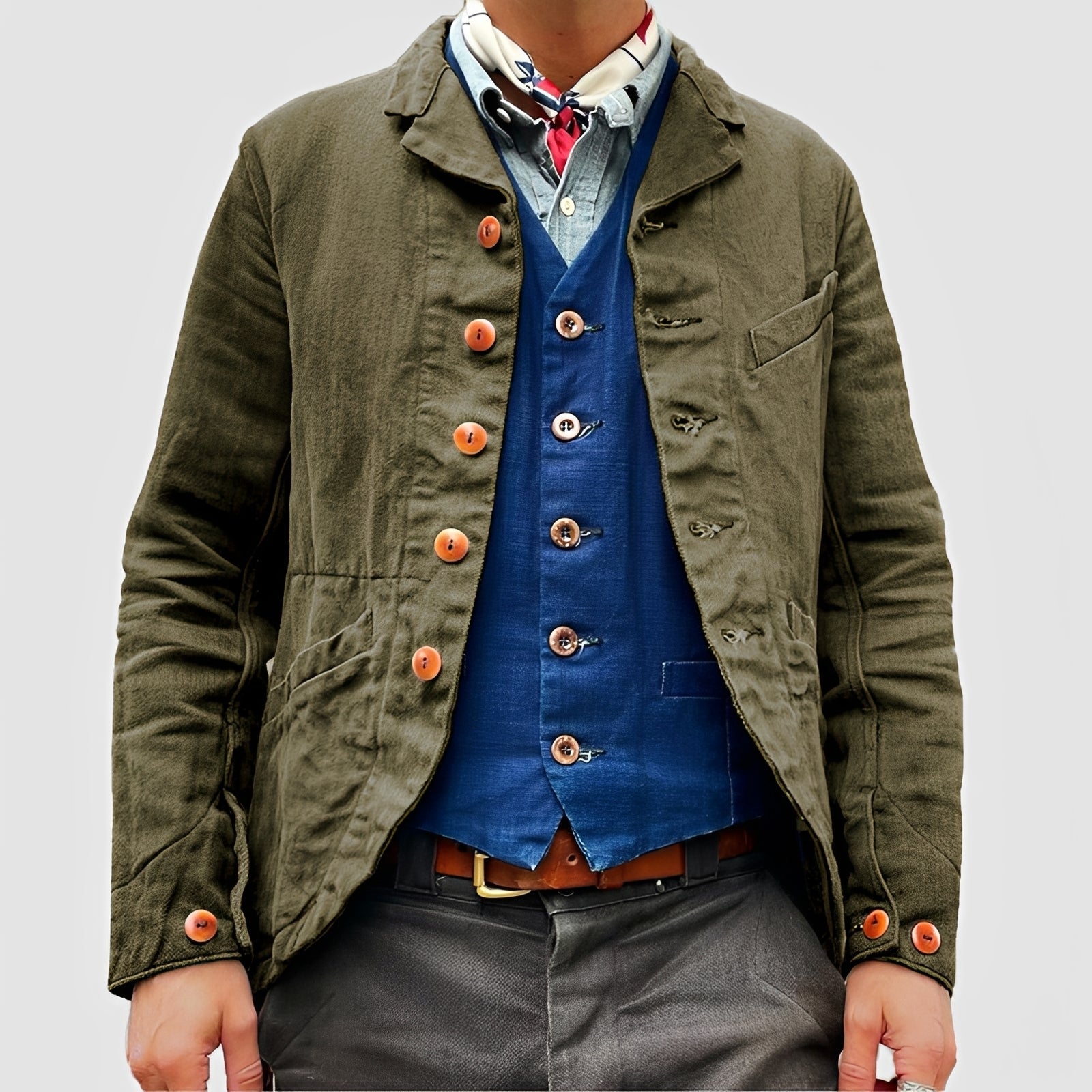 Rick - Chaqueta Casual con Múltiples Bolsillos