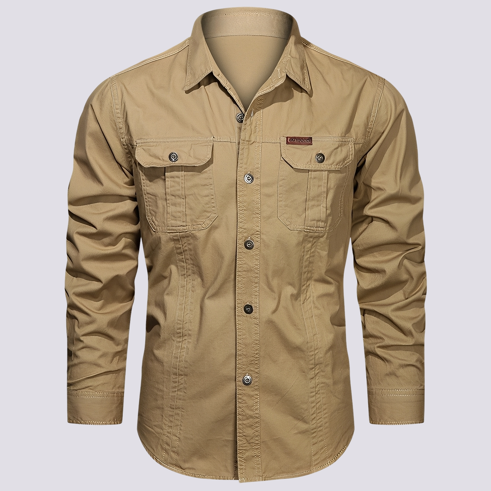 Franklin - Camisa Casual de Manga Larga