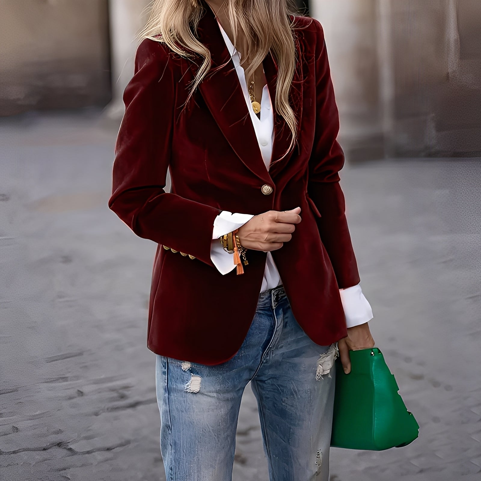 Alise - Blazer moderno de corte ajustado