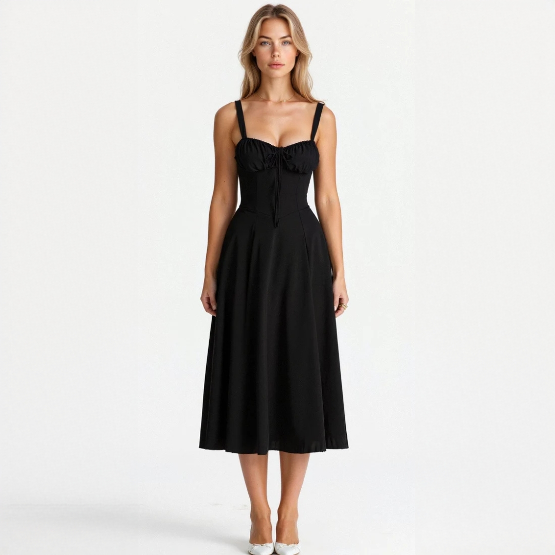 Liana - Vestido midi refinado