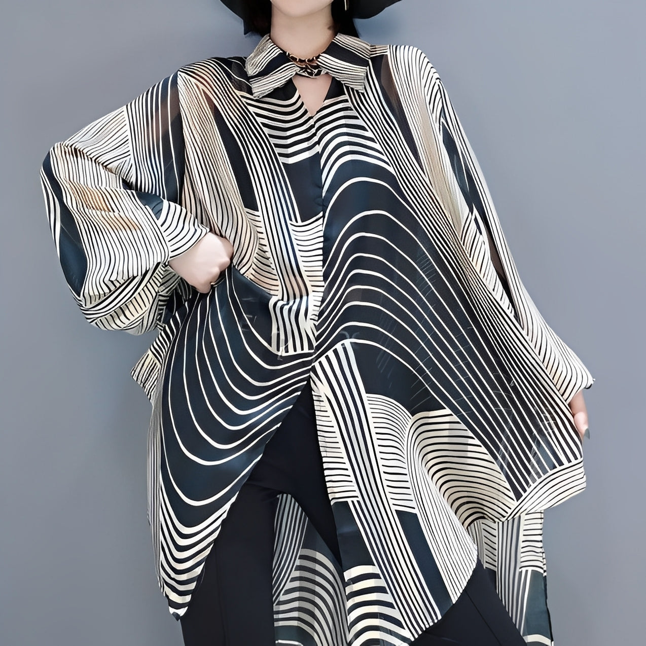 Jean - Blusa elegante de gasa para mujeres