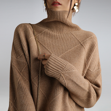 Camille - Suéter de cuello alto para mujeres