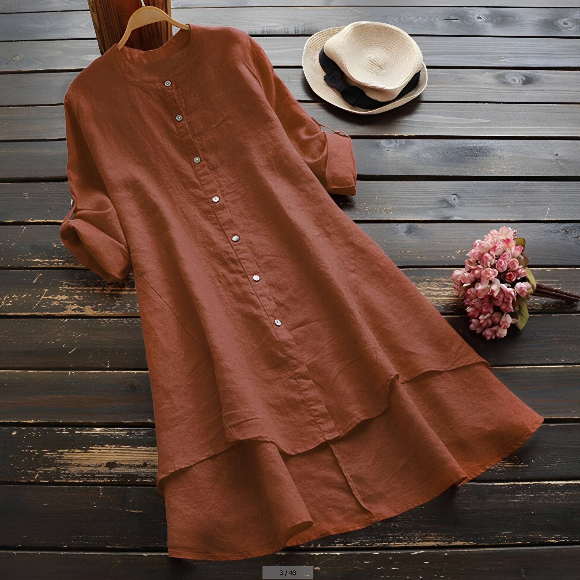 Mildred - Vestido Elegante con Botones