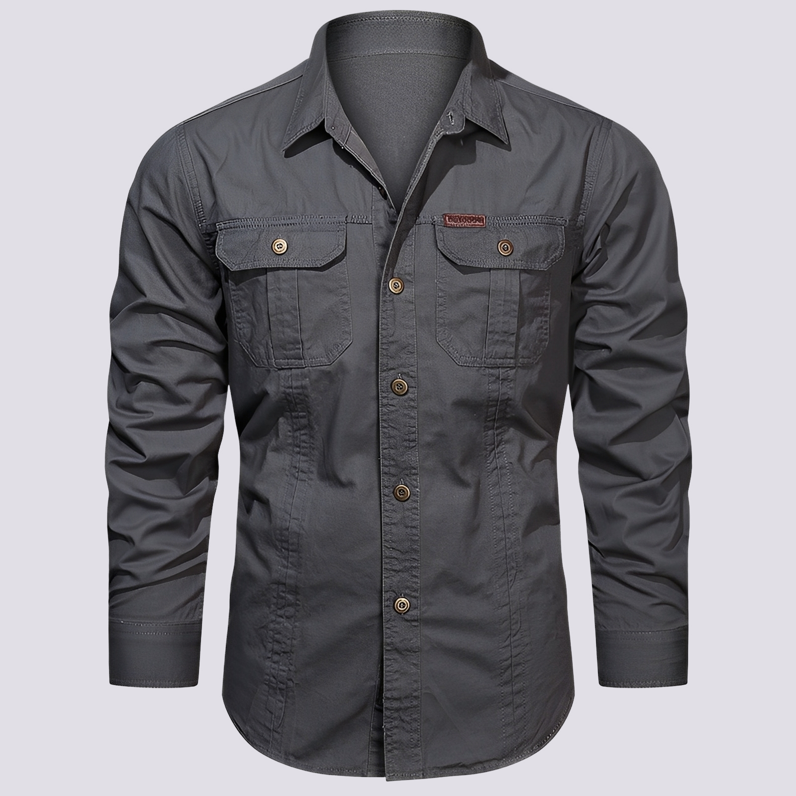 Franklin - Camisa Casual de Manga Larga