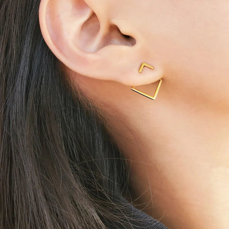 Rombo conectante - Pendientes geométricos minimalistas