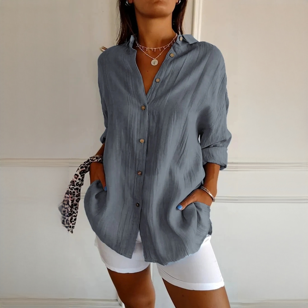 Xaelle - Blusa sofisticada con botones