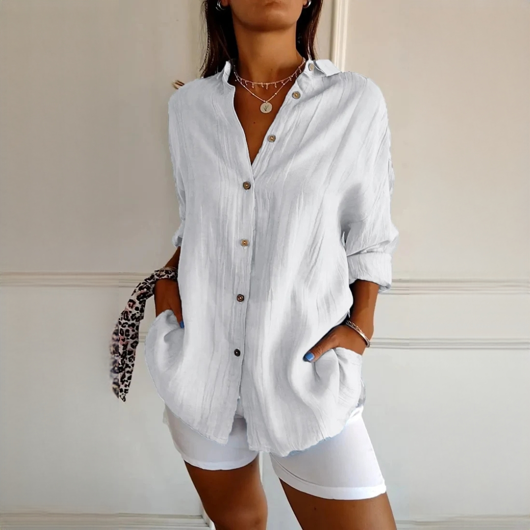 Xaelle - Blusa sofisticada con botones