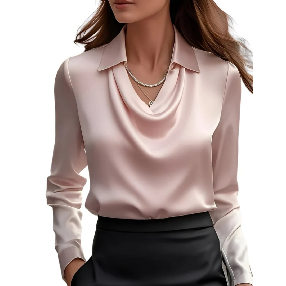 Dionne - Blusa de manga larga cómoda
