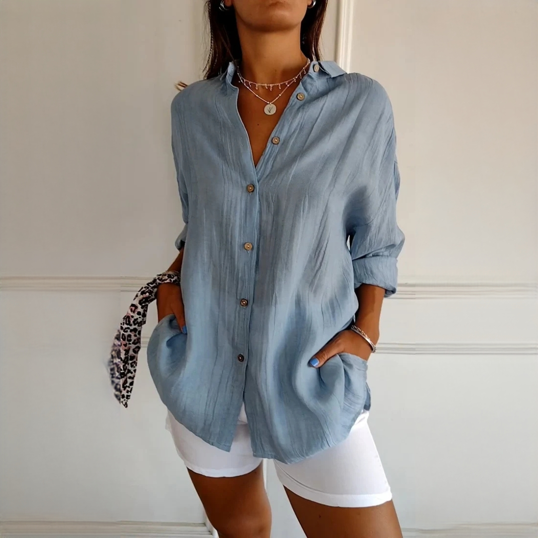 Xaelle - Blusa sofisticada con botones