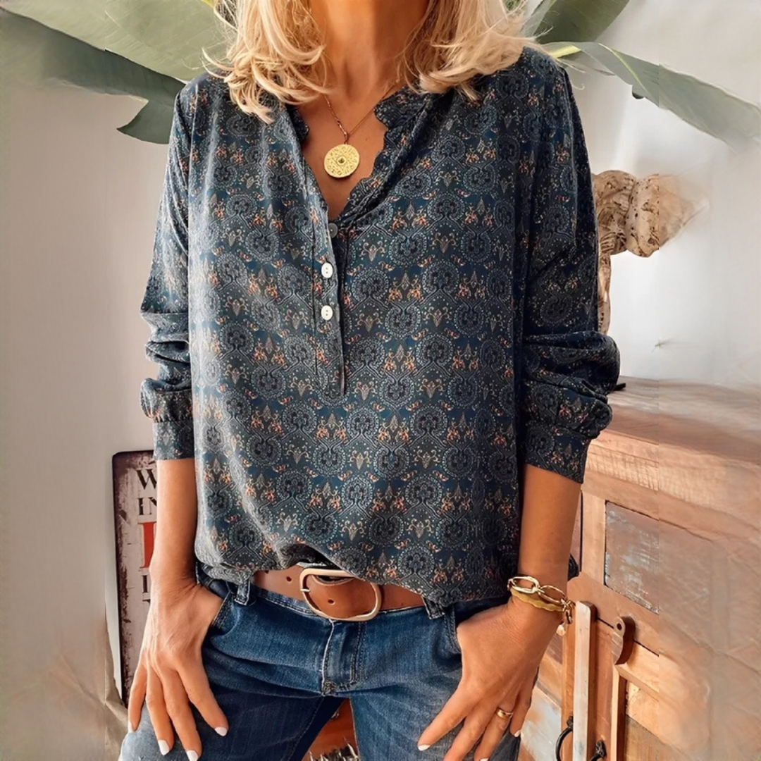 Adelinde - Blusa vintage sofisticada
