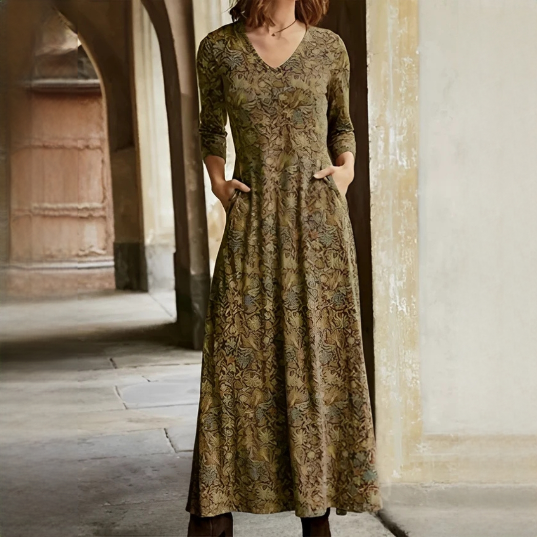 Sophie - Vestido clásico de mangas largas