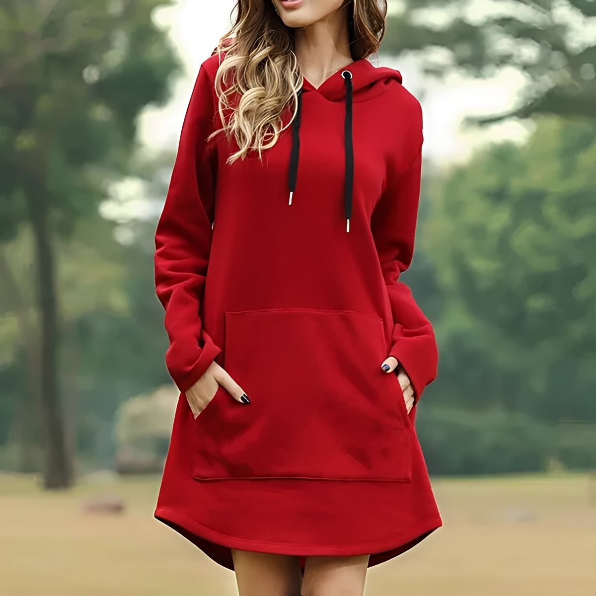 Juris - Mini vestido con estilo y capucha