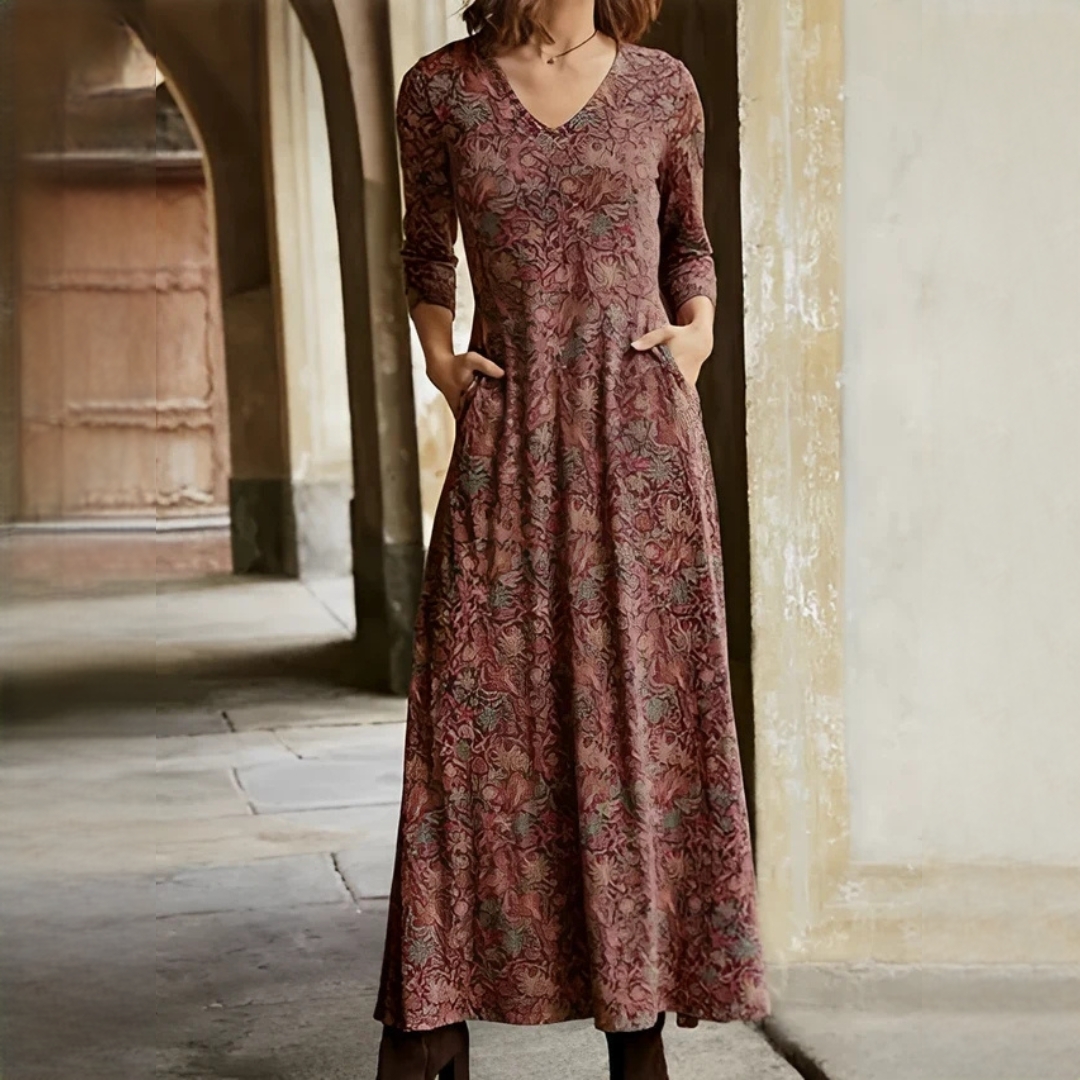 Sophie - Vestido clásico de mangas largas
