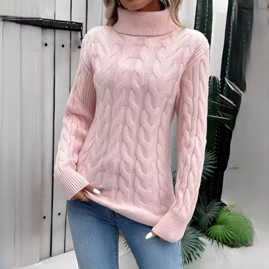 Amélie - Jersey de cuello alto cómodo