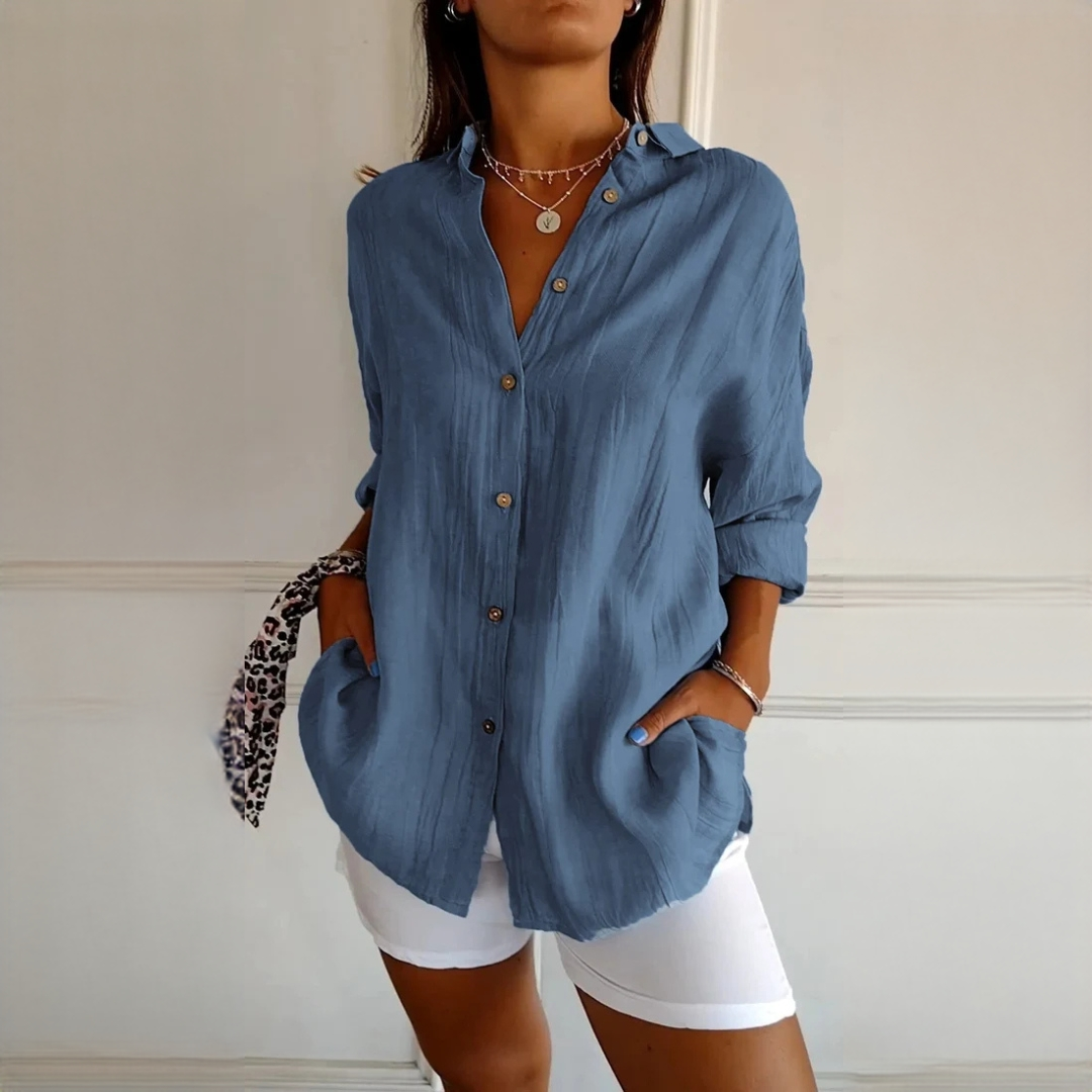 Xaelle - Blusa sofisticada con botones