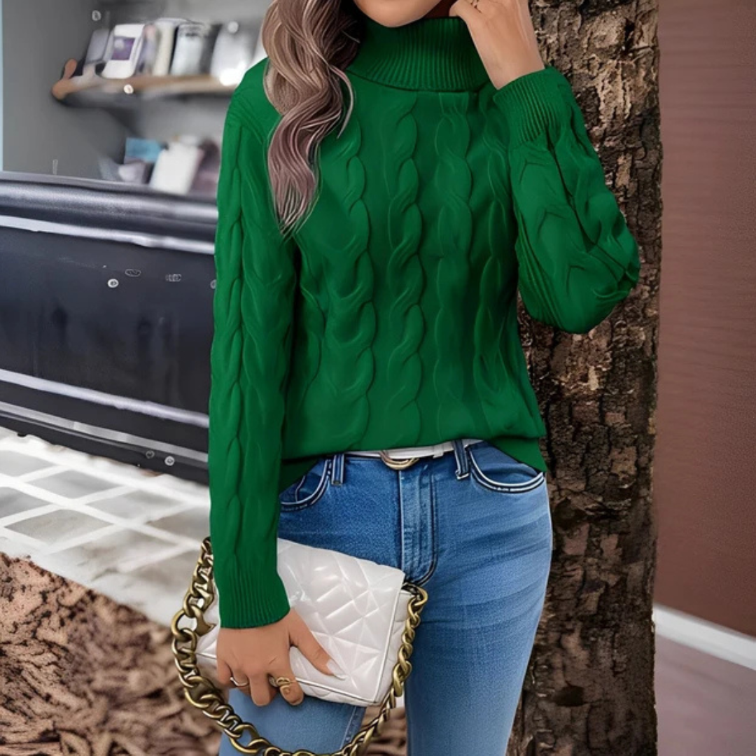 Amélie - Jersey de cuello alto cómodo