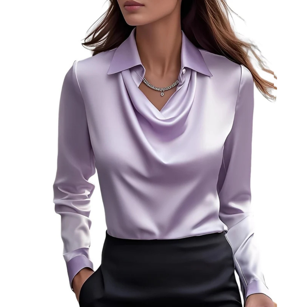 Dionne - Blusa de manga larga cómoda