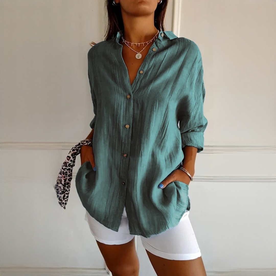 Xaelle - Blusa sofisticada con botones