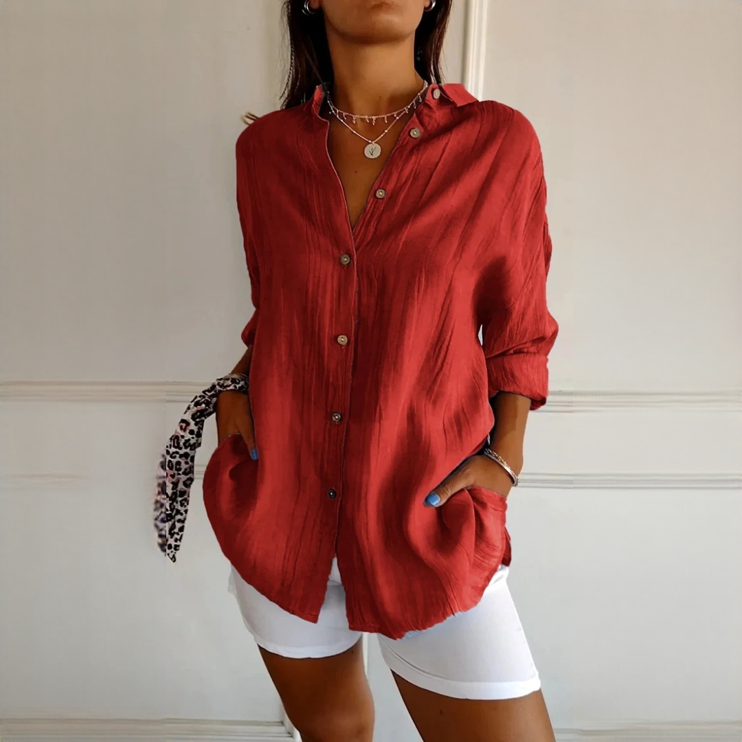 Xaelle - Blusa sofisticada con botones