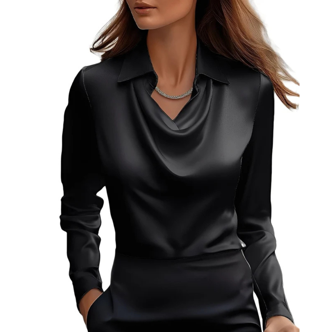 Dionne - Blusa de manga larga cómoda