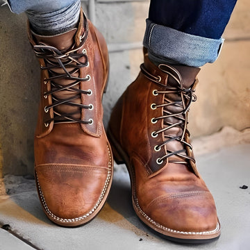 Garrick - Botas retro robustas para hombres